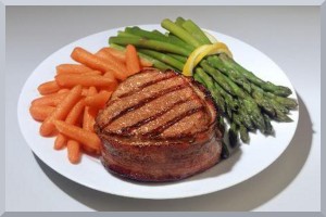 Personal Gourmet Bacon Wrapped Filet Mignon